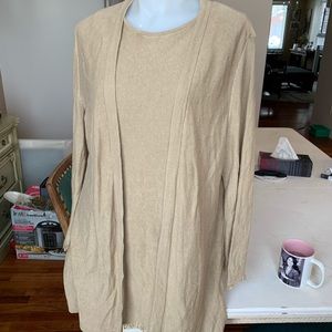 New! J. Jill Cardigan and Tank Top